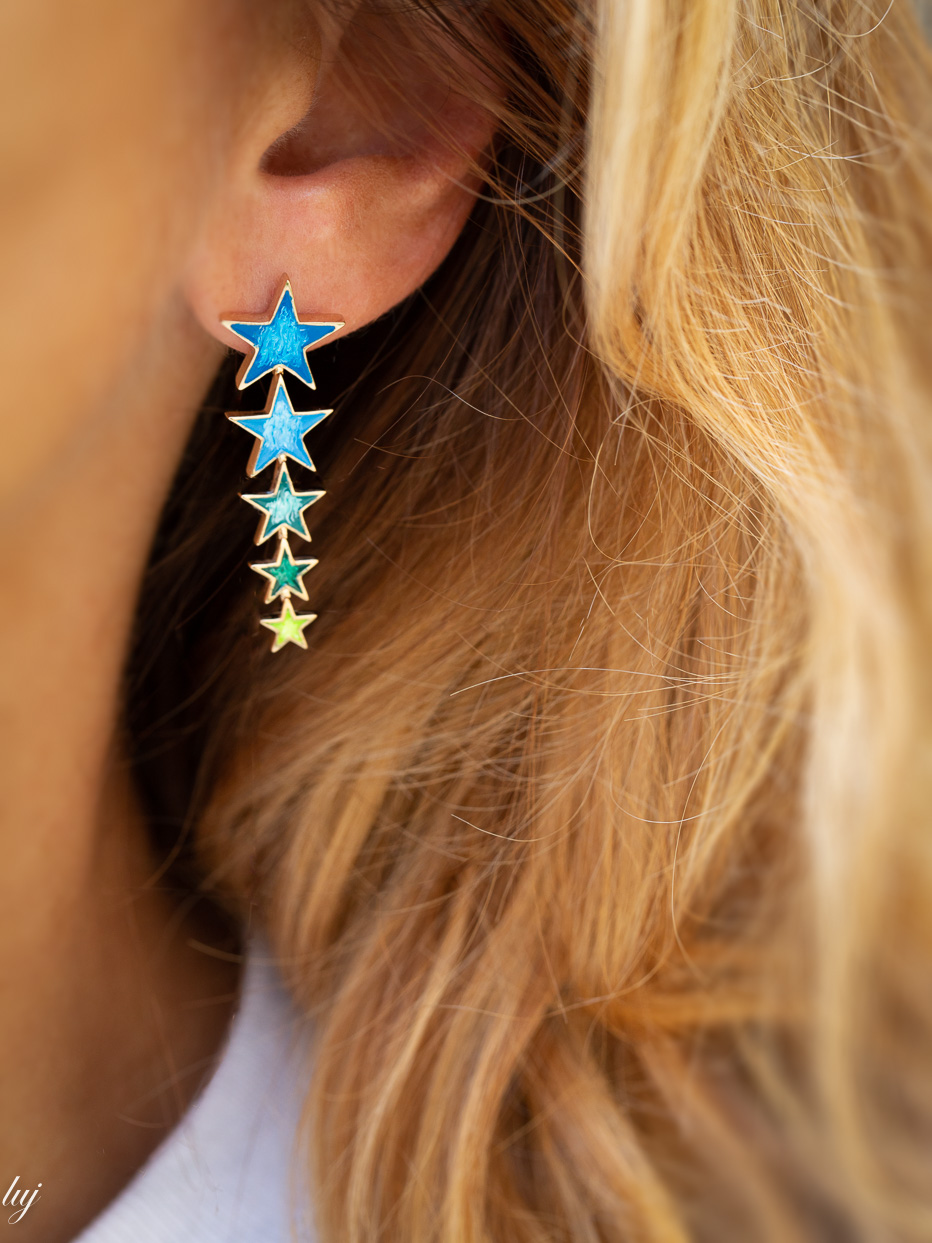 lauren-shooting-blue-enamel-stars-earrings-luj-paris-jewels